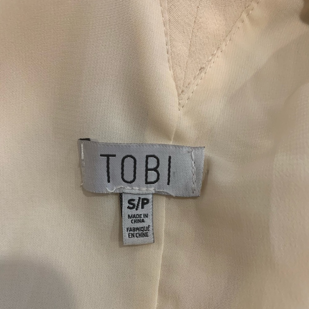 TOBI beige tunic dress size Small - Picture 3 of 4